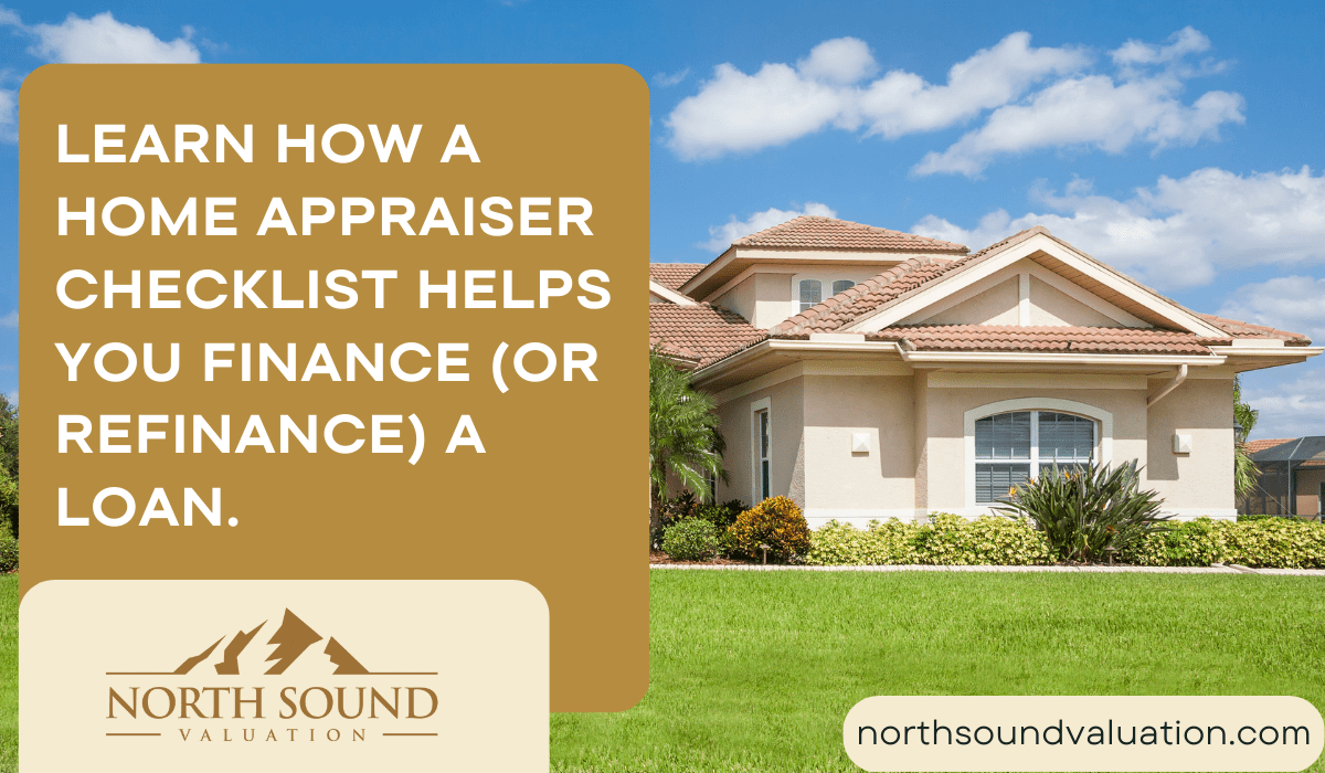 Checklist for home appraisal of house for refinance